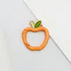 Llavero con Hebilla de Resorte Colorida en Forma de Manzana Juguete de Dibujos Animados Cadena para Teléfono Móvil Lindo Versátil Hecho a Mano DIY Accesorios de Joyería