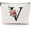 Bolsa Impresa con Patrón de Flores y Carta Transfronteriza, Regalo para Dama de Honor de Boda, Neceser, Portallaves y Monedero Portátil
