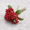 5 tallos de membrillo en flor artificial, ramo de frutas redondo, flores artificiales, decoración del hogar, ramo de boda, accesorios para fotografía, arreglo floral
