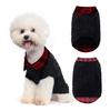 Roupas de Animal de Estimação Transfronteiriças Simples de Xadrez Falso Duas Peças Suéter para Cachorro Gato Cachorro Suéter para Animal de Estimação Novo Outono e Inverno