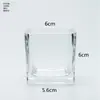 Em estoque Espessado Transparente Vidro Vela Aromaterapia Vidro Castiçal Copo Quarto Ornamentos Domésticos Castiçal Copo de Vidro