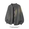 Outono de 2026 Novo Estilo Estilo de Hong Kong Base Branca Tamanho Plus Cardigan Suéter com Botões M-3X JM261177-P29