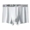 3105 # Pantalones Hello Cuatro Estaciones Ropa Interior para Hombre J Casual Color Sólido Cintura Media Agradable para la Piel Transpirable Boxer Briefs