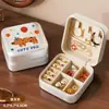 Caja de Almacenamiento para Joyería Caja de Almacenamiento Portátil a Prueba de Polvo Organizador de Gran Capacidad para Accesorios Pendientes Collares Anillos Compartimentado