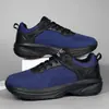 Tênis Casual Masculino de Malha Respirável Antiderrapante Resistente ao Desgaste para Outono Tênis de Corrida Masculino Tamanho Grande Biqueira Larga Forma Larga Sapatos Masculinos