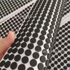 Alfombrilla de espuma EVA negra adhesiva de una sola cara para muebles, alfombrilla redonda de goma EVA para pies, base para bandeja de té, alfombrilla antideslizante.