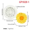 Molde de silicona de flor de girasol 3D para yeso de aromaterapia hecho a mano, jabón de proceso en frío, manualidades de resina y accesorios de decoración floral - proveedor mayorista