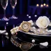 Venta al por mayor de relojes elásticos de cuarzo con perlas artificiales de doble fila en stock, relojes de pulsera con incrustaciones de diamantes transfronterizos y relojes de mujer con estampado floral