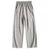 Marca de Tendencia Americana Pantalones Deportivos de Punto de Capa de Aire Pierna Recta para Hombre Otoño 2026 Nuevos Pantalones Largos Deportivos Casuales de Pierna Ancha Sueltos