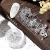 Accesorios para uñas Venta caliente japonesa Papel de hoja de oro Fragmentos de papel de aluminio Oro champán Fragmentos de vidrio Decoración de uñas