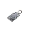 Pingente de prata S925 Yiluya com mantra de seis palavras Acessórios de material para pulseira de contas Wenwan DIY, pingente de segurança, colar