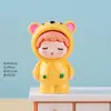 Enfeites de mesa de escritório em casa com urso fofo, desenhos animados de carro, decorações criativas, artesanatos de resina fofos