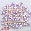 Cuentas de cerámica de porcelana azul y blanca pintadas a mano cuerda roja collar tejido a mano pulsera accesorios DIY cuentas sueltas accesorios de joyería