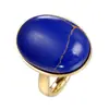 Atacado de Joias ebay AliExpress venda quente Anel masculino de aço titânio com gema oval de três cores
