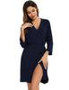 Estación Independiente de Amazon Kimono de Seda de Leche de Rayón Collar Kimono Bata de Baño Cuello en V Sexy para Dama Ropa de Hotel para el Hogar