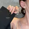 Brincos Pendentes de Diamante Brilhante com Borla, Amor Doce de Alta Qualidade, Design de Nicho Feminino, Brincos de Pressão do Instagram, Tendência de Início de Primavera