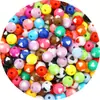 Cuentas Redondas de Color Acrílico Cuentas Creativas Accesorios Hechos a Mano para DIY Pulsera Collar Material para Cuentas Accesorios