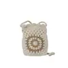 Bolso Nuevo Tejido Floral de Primavera y Verano, Lindo Bolso de Hilo Estilo Bosque Crochet, Bolso Cruzado para Teléfono, Bolso de Hombro Pequeño Mini
