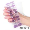 Zhengxiang comércio exterior transfronteiriço quente 22 filme de esmalte adesivos de unha Europa e Estados Unidos adesivos de unha com bronzeamento adesivos de unha 3D imitação de diamante