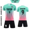 Conjunto de ropa de fútbol para niños, ropa de juego estampada para niños, ropa de entrenamiento deportivo para estudiantes de primaria, ropa de fútbol de verano de manga corta