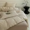 Juego de ropa de cama de cuatro piezas de jacquard de algodón puro, 100 unidades, sensación de lujo ligero y alta gama, juego de ropa de cama textil para el hogar 100% algodón, juego de funda de edredón de tres piezas