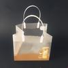 Bolsa de embalaje de regalo esmerilada con logo, bolsa tote, bolsa tote de plástico para ropa, bolsa tote transparente de PP para bebida de leche, fábrica