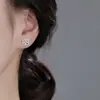 Pendientes de botón de moneda de gato con diamantes completos, exquisitos, lindos, con diseño hueco de hueso de oreja de gatito, pendientes de moneda de cobre de la fortuna de ocho direcciones, moda nacional