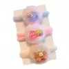 Elásticos de Cabelo de Pelúcia Infantis para Meninas, Novo Estilo Outono e Inverno, Alta Elasticidade, Espessados, Não Danificam o Cabelo, Acessórios de Cabelo Versáteis para Rabos de Cavalo para Meninas