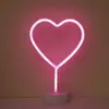 Fornecimento direto da fábrica lâmpada de néon led criativa lâmpada de mesa de amor lâmpada de decoração de quarto de dormitório romântico lâmpada de pêndulo de lanterna