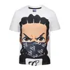 Estilo Nuevo de Verano 3D Europeo y Americano Manga Corta Ropa Formal para Hombre Falso Dos Piezas Estampado Digital Original Creativo Regalo Camiseta