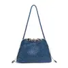 Bolso de Cubo Tejido de Moda Bolso de Hombro Gran Capacidad Bolso para Mujer alta calidad Tejido a Mano Casual Versátil Bolso de Mano para Mujer