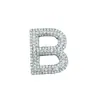 Letras de Diamante Montadas a Mano de Aleación de Zinc de Zhuzi Accesorios para Joyería DIY Letras Negras Brillantes Accesorios para Carcasa de Teléfono Móvil