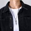 Colar de aço titânio aço inoxidável pingente de almofariz mágico corrente de suéter moda masculina retrô à vista atacado PN-1373