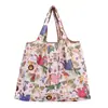Bolsa de Compras Plegable de Gran Capacidad Transfronteriza Dibujos Animados Japoneses Impermeable Tela Oxford Ecológica Bolsa de un Solo Hombro para la Compra al por Mayor
