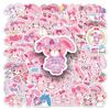 50 Pegatinas de Conejo Saltador Sanrio Dibujos Animados bonbonribbon Decorativas para Teléfono Caídas Pegatinas de Papa Pequeña