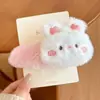 Pasador de Oso de Peluche para Mujer 2025 Nuevo Otoño e Invierno Pinza Lateral para Flequillo Lindo Pinza de Pico de Pato Pinza Sencilla de Una Pieza