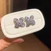 Pendientes de flor de circón con aguja de plata estilo coreano inspirados en ins, dulces y elegantes, adecuados para el uso diario, sensación de lujo ligero y alta gama