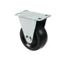 Rueda de Goma de 1/1.5/2/ 2.5 pulgadas Rueda Direccional Industrial Rueda Fija de Caster Polea de 3 pulgadas Rueda Negra Rueda Silenciosa