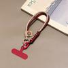Corrente Pendente para Celular Estilo Britânico Corda Trançada Cordão Pendente para Celular Luxo Leve Avançado Pulseira Feminina Corrente para Celular Cordão para Celular Antiqueda