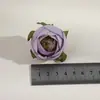 Y Brotes de Flor de Té Artificiales con Hojas, Brotes de Flor de Rosa, Ramilletes DIY, Flores para Muñeca, Cabezas de Flor para Cajas de Dulces de Boda, Flores Artificiales para Bodas
