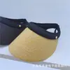 Sombrero Visera de Sol Estilo Nuevo de Verano Imitación Rafia Estilo de Diseño Ala Curva Hace que la Cara se Vea Más Pequeña Sombrero de Protección Solar Exterior Doble Capa Protección UV