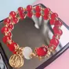 Estilo Chino Vintage Té Verde Tinta Joyería Pulsera de Perlas Verde Oscuro Diseño de Nicho Accesorios Frescos de Alta Gama para la Mano
