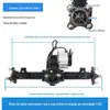 Motor de 800W Freio Montagem do Eixo Traseiro Veículo de Praia de Baixa Velocidade Carrinho de Diversão Carrinho de Mão Elétrico Sem Escovas 48V60V