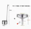 Acero Inoxidable 304 Uso en Bodega Cucharón para Vino Dispensador de Vino Pala para Vino Elevador de Vino Terminal de Vino de 3 Jin 5 Jin Embudo de Diámetro Grande