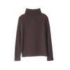 Camiseta Básica para Niña 2025 Primavera y Otoño Color Sólido Cuello Alto Camiseta de Manga Larga Estilo Infantil Espesa Cepillada Elástica Top de Invierno