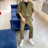 Mono de marca de moda de verano 2020, pantalones de una pieza hasta los tobillos, mono informal de media manga holgado para jóvenes de estilo coreano para hombres