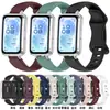 Pulseira de Silicone de Cor Sólida com Fecho Borboleta Brilhante Compatível com Huawei Band 8/9/10/11/11Pro Pulseira de Reposição
