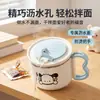 Tazón instantáneo de acero inoxidable de grado alimenticio, diseño de Perro Pacha, apto para dormitorios estudiantiles, con función de drenaje para comer alimentos secos, vajilla Perro Pacha