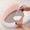 Almofada Reutilizável para Assento de Vaso Sanitário em Veludo Cristal, Lavável, Quente e Macia para Uso Doméstico