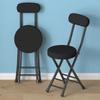 Silla de Comedor Doméstica Plegable Silla Pequeña Balcón Escritorio de Estudio Casual Respaldo Taburete Dormitorio Silla Sencilla de Mesa de Comedor